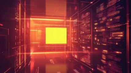Digital data processing in server room network technology - Powered by Adobe