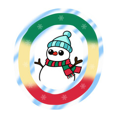 Letter O – Cute Winter Holiday Alphabet