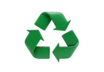 Green recycling symbol