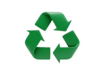 Green recycling symbol