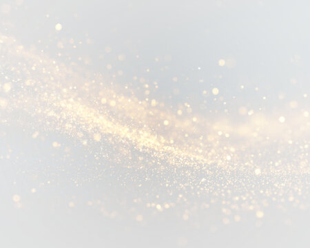 Golden light trails weave through the dark background. Bokeh orbs add depth and motion. Great for party visuals or invitations. PNG - Powered by Adobe