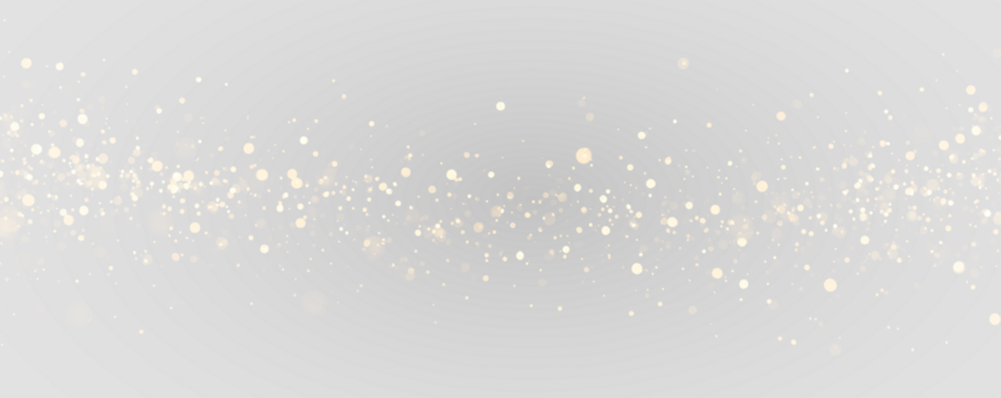 Christmas glowing bokeh confetti and sparkle overlay texture for your design. Sparkling magic dust particles. PNG.	