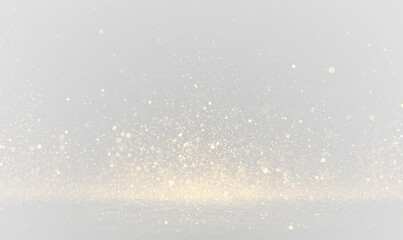 Christmas glowing bokeh confetti and sparkle overlay texture for your design. Sparkling magic dust particles. PNG.  © MEDUZA