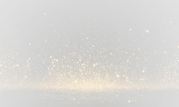 Christmas glowing bokeh confetti and sparkle overlay texture for your design. Sparkling magic dust particles. PNG.	