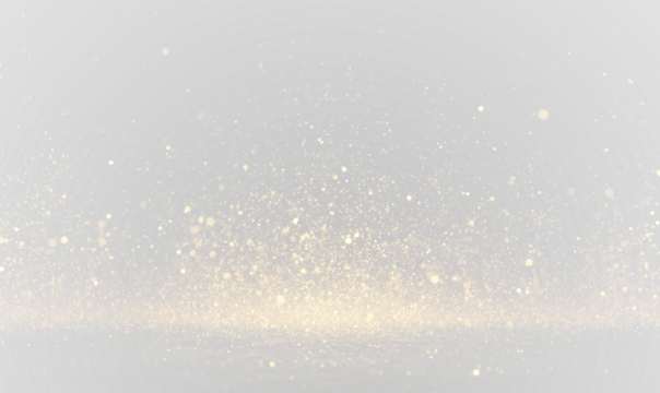 Christmas glowing bokeh confetti and sparkle overlay texture for your design. Sparkling magic dust particles. PNG.	
