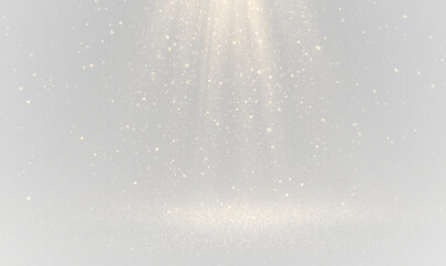 A glowing dust stream with tiny shimmering particles flows softly through the frame. This transparent PNG effect brings a luxurious, dreamy atmosphere to holiday artwork and fantasy visuals.
