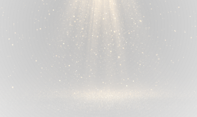 A glowing dust stream with tiny shimmering particles flows softly through the frame. This transparent PNG effect brings a luxurious, dreamy atmosphere to holiday artwork and fantasy visuals.