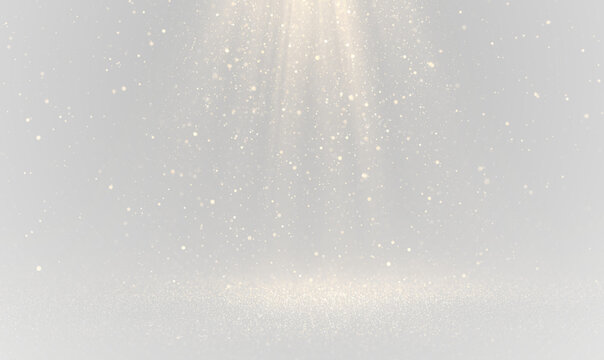 A glowing dust stream with tiny shimmering particles flows softly through the frame. This transparent PNG effect brings a luxurious, dreamy atmosphere to holiday artwork and fantasy visuals.