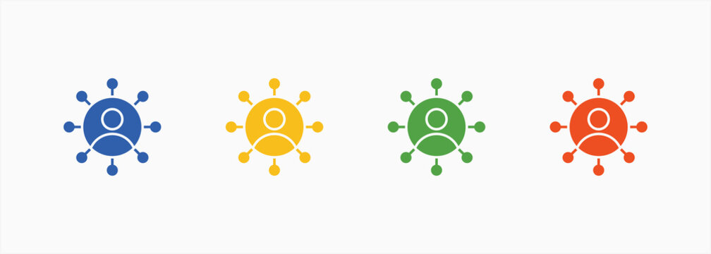 Soft Skill Icon Set Color Multiple Style Collection