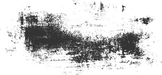 Dark grey textured grunge overlay on white background vector