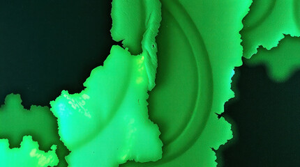 Glowing Ripples Across Dark Surface