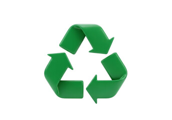 Obraz premium A green recycling symbol