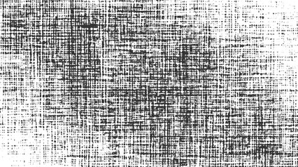 Black and white textured grid pattern with irregular dots and lines abstract background © appl