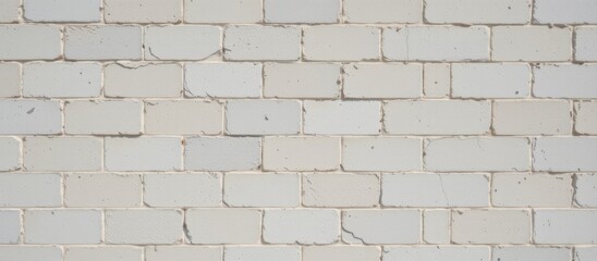 Gray brick wall with cracks and a textured surface.