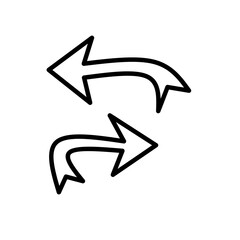 Vector set of colorful arrows icon collection for web direction sign design element.