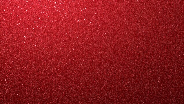 Red metallic glitter texture with glossy background