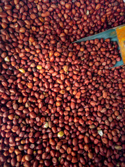 Healthy Snack and Ingredient: Red Peanuts with Natural Hues