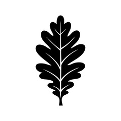 Oak leaf symbolizing nature, strength, growth, and autumn foliage with a focus on eco themes and natural design.