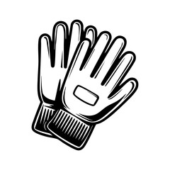 Obraz premium Pair of gardening gloves symbolizing protection, outdoor work, planting, and home gardening activities.