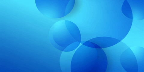 Bright blue water abstract illustration design with shiny bubbles and bokeh circles background