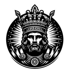 vector illustration of a king