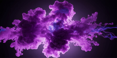 Fototapeta premium Abstract purple smoke and light texture on dark sky background