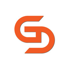 Web line modern color full letter logo design