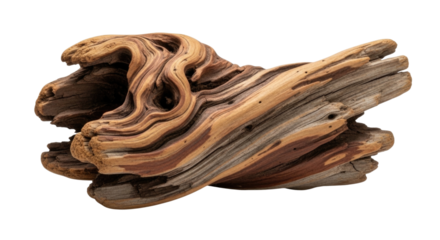 Natural wood sculpture transparent background cutout png