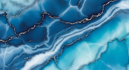 Elegant blue marble texture with gold veins, a luxurious and captivating natural stone pattern