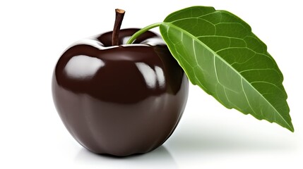 Discover the rich, glossy allure of a dark chocolate apple, a sophisticated treat perfect for culinary inspiration and elegant design projects.