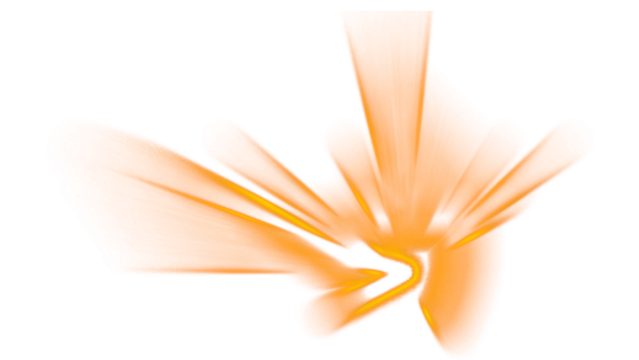 Dynamic Orange Speed Lines Light Trail PNG Effect