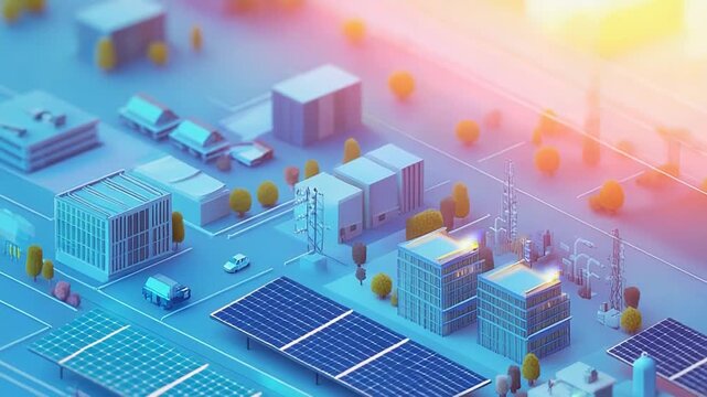Transforming city with sustainable energy and solar panel technology