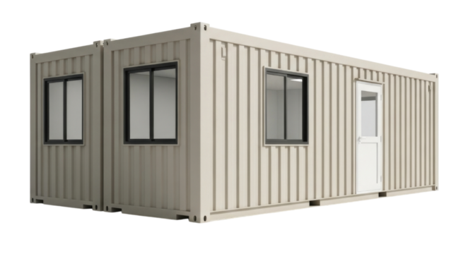 Portable office container transparent background cutout png