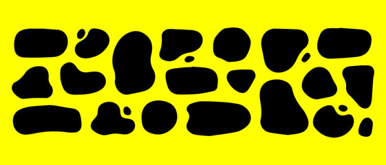 black and white leopard print background with cat pattern