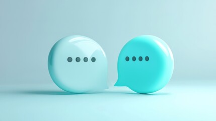 Speech bubbles communication concept