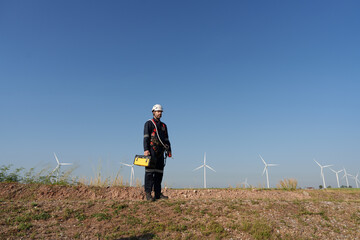 International engineers are investigating the operation of natural energy systems such as wind turbines and electric power.