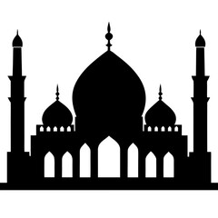 Taj mahal silhouette