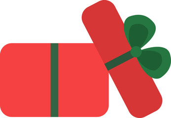 뚜껑 열린 크리스마스 선물상자