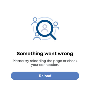 Something Went Wrong &ndash; Error State Illustration
