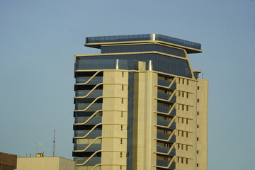 Skyscraper with helicopter landing pad in Fortaleza - Ceará, Brazil.
