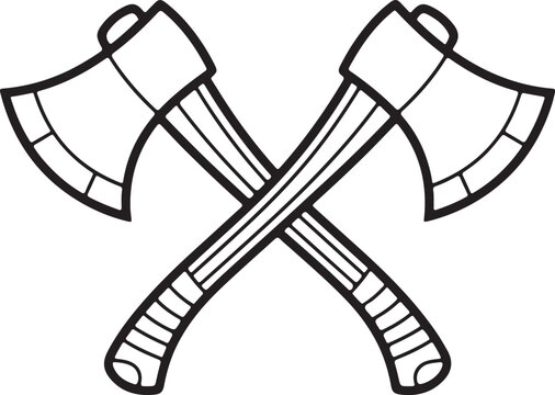 Crossed Axes clip art preview