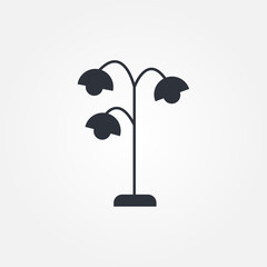 tree floor lamp icon symbol illustration vector eps10 logo template design pattern seamless bright minimal design flat design realistic style simple design modern design