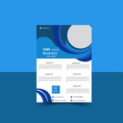 Fototapeta premium Creative Corporate & Business Flyer Brochure Template Design, abstract business flyer, vector template design. Brochure design . 