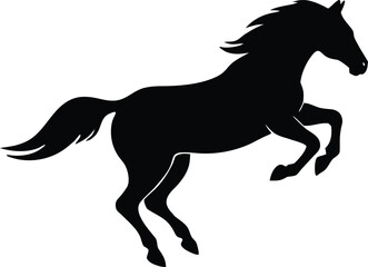 Obraz premium Horse vector illustration, Isolated farm animal graphic