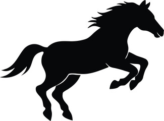 Simple horse icon, Equestrian or equine vector symbol