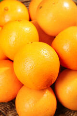 Fresh Navel Oranges Close-up - Vibrant Citrus Fruit Collection
