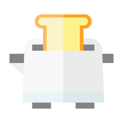 Toaster icon on white background.
