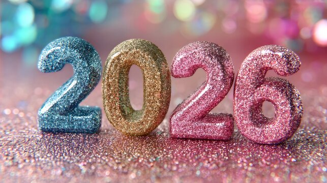 New year 2026 glittering party celebration upcoming future