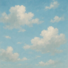 Obraz premium Watercolor Cloudy Sky Background 