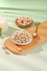 Fried Five Spice Salt Chickpeas Xinjiang Style Crispy Cooked Beans Healthy Snack Food